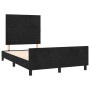 Estructura de cama con cabecero terciopelo negro 120x190 cm de , Camas y somieres - Ref: Foro24-3270586, Precio: 162,91 €, De...