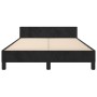 Bed frame with black velvet headboard 120x190 cm by , Beds and slatted bases - Ref: Foro24-3270586, Price: 162,53 €, Discount: %