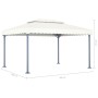 Cenador color crema aluminio 400x300 cm de vidaXL, Carpas y cenadores - Ref: Foro24-48062, Precio: 389,35 €, Descuento: %