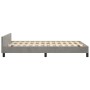 Bed frame with light gray velvet headboard 120x190 cm by , Beds and slatted bases - Ref: Foro24-3270590, Price: 163,37 €, Dis...