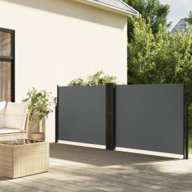 Anthrazitgraue einziehbare Seitenmarkise 100x1000 cm von , Sonnenschirme - Ref: Foro24-4004688, Preis: 129,99 €, Rabatt: %