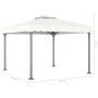 Cream-colored aluminum gazebo 300x300 cm by vidaXL, Tents and gazebos - Ref: Foro24-48058, Price: 386,35 €, Discount: %