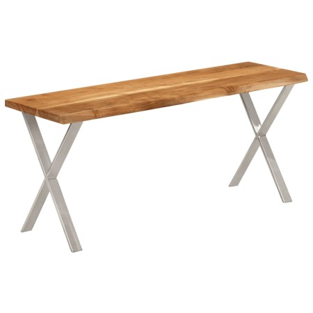 Bench with natural edge solid acacia wood 105 cm by , Banks - Ref: Foro24-372758, Price: 112,89 €, Discount: %