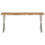 Bench with natural edge solid acacia wood 105 cm by , Banks - Ref: Foro24-372758, Price: 112,89 €, Discount: %