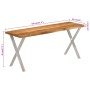 Bench with natural edge solid acacia wood 105 cm by , Banks - Ref: Foro24-372758, Price: 112,89 €, Discount: %