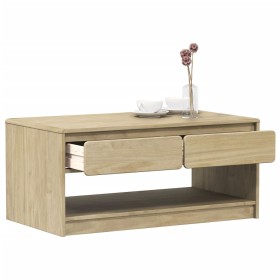 SAUDA coffee table solid oak-colored pine wood 99x55x45 cm by , Coffee table - Ref: Foro24-377598, Price: 118,96 €, Discount: %