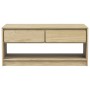 Mesa de centro SAUDA madera maciza pino color roble 99x55x45 cm de , Mesas de centro - Ref: Foro24-377598, Precio: 118,99 €, ...