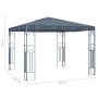 Anthracite grey gazebo 300x300 cm by vidaXL, Tents and gazebos - Ref: Foro24-48047, Price: 251,38 €, Discount: %