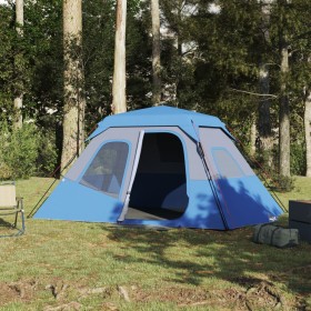 Family tent 6 people waterproof quick opening blue by , tents - Ref: Foro24-94296, Price: 133,60 €, Discount: %