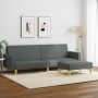 2-Sitzer-Schlafsofa mit Hocker aus dunkelgrauem Stoff von , Sofas - Ref: Foro24-3216228, Preis: 274,38 €, Rabatt: %