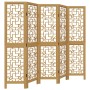 5-panel partition screen solid brown paulownia wood by , Room dividers - Ref: Foro24-358869, Price: 116,46 €, Discount: %