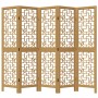 5-panel partition screen solid brown paulownia wood by , Room dividers - Ref: Foro24-358869, Price: 116,46 €, Discount: %