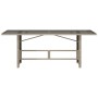 Mesa jardín superficie vidrio ratán PE gris claro 190x80x74 cm de , Mesas de jardín - Ref: Foro24-365308, Precio: 182,11 €, D...