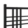 Bed frame with headboard and black metal footboard 90x200 cm by , Beds and slatted bases - Ref: Foro24-376335, Price: 80,36 €...