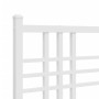 Metal bed frame with headboard and white footboard 160x200 cm by , Beds and slatted bases - Ref: Foro24-376394, Price: 131,37...