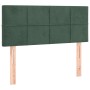 Cama box spring con colchón terciopelo verde oscuro 120x190 cm de , Camas y somieres - Ref: Foro24-3269840, Precio: 376,04 €,...