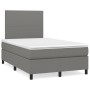 Box spring bed with dark gray fabric mattress 120x190 cm by , Beds and slatted bases - Ref: Foro24-3269868, Price: 409,32 €, ...