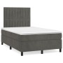 Box spring bed with dark gray velvet mattress 120x190 cm by , Beds and slatted bases - Ref: Foro24-3270008, Price: 408,58 €, ...