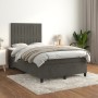 Box spring bed with dark gray velvet mattress 120x190 cm by , Beds and slatted bases - Ref: Foro24-3270008, Price: 408,58 €, ...