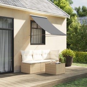 Anthracite gray fabric and steel retractable awning 150x150 cm by , Awnings - Ref: Foro24-368751, Price: 40,54 €, Discount: %