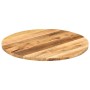 Runde Tischplatte aus massivem rauem Mangoholz Ø 70x2,5 cm von , Tischplatten - Ref: Foro24-370010, Preis: 88,58 €, Rabatt: %