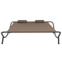 Brown fabric garden lounger by vidaXL, Outdoor beds - Ref: Foro24-48075, Price: 86,43 €, Discount: %