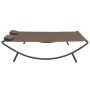 Brown fabric garden lounger by vidaXL, Outdoor beds - Ref: Foro24-48075, Price: 86,43 €, Discount: %