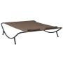 Brown fabric garden lounger by vidaXL, Outdoor beds - Ref: Foro24-48075, Price: 86,43 €, Discount: %