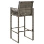 Kitchen stools with cushions 2 pcs gray synthetic rattan by , Garden chairs - Ref: Foro24-368707, Price: 179,85 €, Discount: %