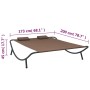 Brown fabric garden lounger by vidaXL, Outdoor beds - Ref: Foro24-48075, Price: 86,43 €, Discount: %