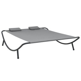 Anthracite gray fabric garden lounger by vidaXL, Outdoor beds - Ref: Foro24-48076, Price: 92,99 €, Discount: %