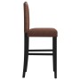 High stools 2 pcs solid rubber wood and fabric by , Kitchen stools - Ref: Foro24-4006210, Price: 135,99 €, Discount: %