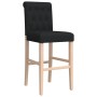 High stools 2 pcs solid rubber wood and fabric by , Kitchen stools - Ref: Foro24-4006219, Price: 111,74 €, Discount: %