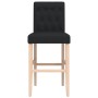 High stools 2 pcs solid rubber wood and fabric by , Kitchen stools - Ref: Foro24-4006219, Price: 111,74 €, Discount: %