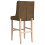 Hohe Hocker, 2 Stück, massives Gummiholz und Stoff von , Küchenhocker - Ref: Foro24-4006227, Preis: 156,99 €, Rabatt: %