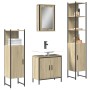 Juego de muebles de baño 4 pzas contrachapada roble Sonoma de , Muebles de baño - Ref: Foro24-3214831, Precio: 296,78 €, Desc...