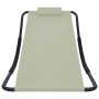 Tumbona de acero color crema 200x90 cm de vidaXL, Camas para exteriores - Ref: Foro24-48083, Precio: 75,03 €, Descuento: %