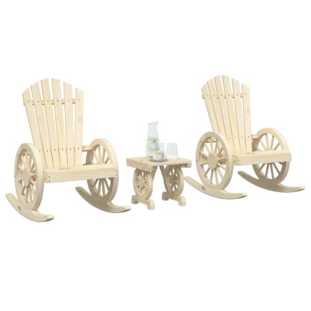 Gartenmöbel-Set 3-teilig aus massivem Tannenholz von , Gartensets - Ref: Foro24-3207123, Preis: 319,96 €, Rabatt: %