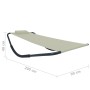 Cream steel sun lounger 200x90 cm by vidaXL, Outdoor beds - Ref: Foro24-48083, Price: 75,03 €, Discount: %