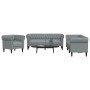 3-teilige Sofagarnitur aus hellgrauem Stoff von , Sofas - Ref: Foro24-3209191, Preis: 767,99 €, Rabatt: %