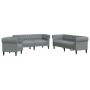 3-teilige Sofagarnitur aus hellgrauem Stoff von , Sofas - Ref: Foro24-3209191, Preis: 767,99 €, Rabatt: %