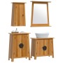 Bathroom furniture set 4 pieces solid pine wood by , Bathroom furniture - Ref: Foro24-3223463, Price: 528,23 €, Discount: %