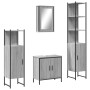 Set de muebles de baño 4 pzas madera contrachapada gris sonoma de , Muebles de baño - Ref: Foro24-3214833, Precio: 238,08 €, ...