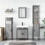 Set de muebles de baño 4 pzas madera contrachapada gris sonoma de , Muebles de baño - Ref: Foro24-3214833, Precio: 238,08 €, ...