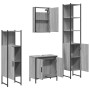 Bathroom furniture set 4 pieces sonoma gray plywood by , Bathroom furniture - Ref: Foro24-3214833, Price: 233,77 €, Discount: %