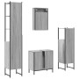 Set de muebles de baño 4 pzas madera contrachapada gris sonoma de , Muebles de baño - Ref: Foro24-3214833, Precio: 238,08 €, ...