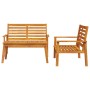 Gartenmöbel-Set 3-teilig aus massivem Akazienholz von , Gartensets - Ref: Foro24-3211797, Preis: 261,99 €, Rabatt: %