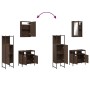 3-piece bathroom furniture set in brown oak plywood by , Bathroom furniture - Ref: Foro24-3214819, Price: 155,16 €, Discount: %