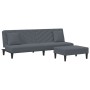 Zweiteilige Sofagarnitur aus dunkelgrauem Samt mit Kissen von , Sofas - Ref: Foro24-3216263, Preis: 285,21 €, Rabatt: %