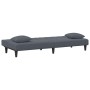 Zweiteilige Sofagarnitur aus dunkelgrauem Samt mit Kissen von , Sofas - Ref: Foro24-3216263, Preis: 285,21 €, Rabatt: %